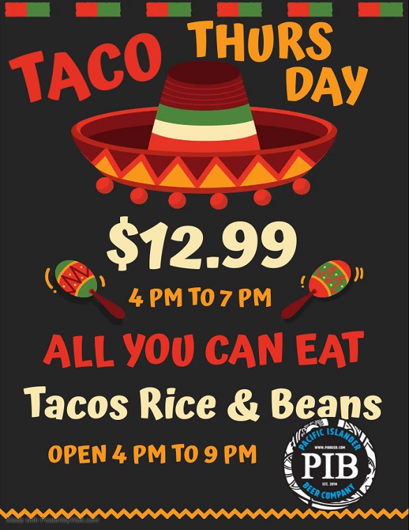 Taco Thursday banner.
